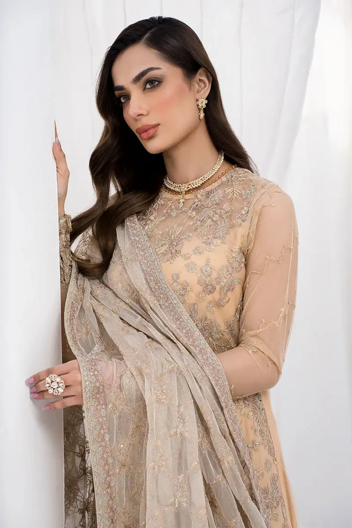 Zarif | LA CELESTE LUXURY Formals | ZLC 07 SAND GLOW - Pakistani Clothes for women, in United Kingdom and United States