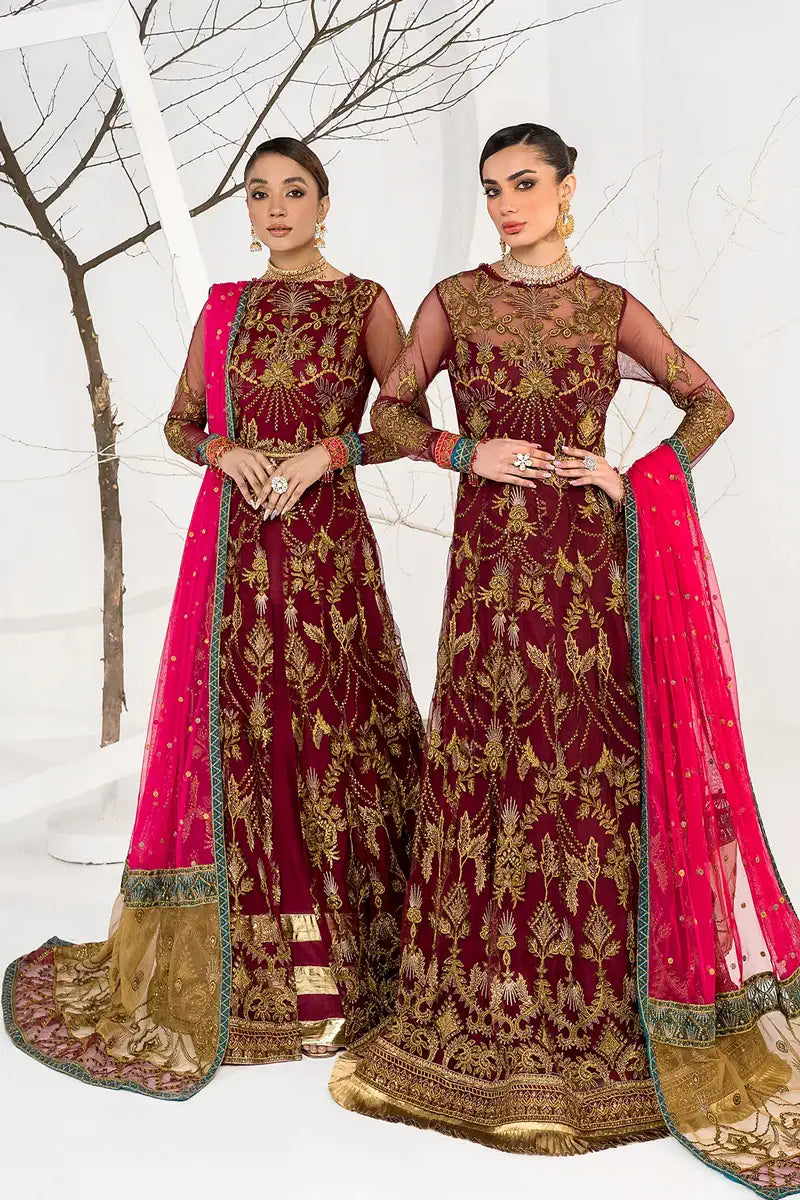 Zarif | LA CELESTE LUXURY Formals | ZLC 04 BURNT ROSE - Pakistani Clothes for women, in United Kingdom and United States