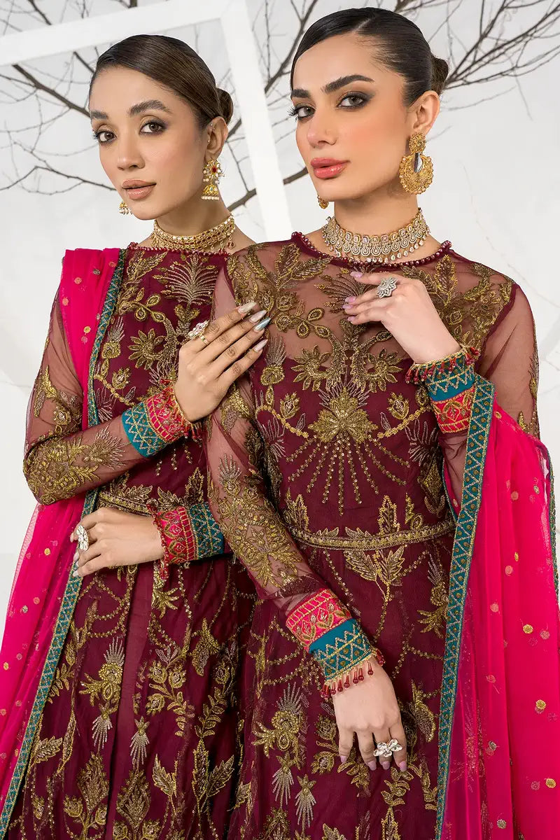 Zarif | LA CELESTE LUXURY Formals | ZLC 04 BURNT ROSE - Pakistani Clothes for women, in United Kingdom and United States