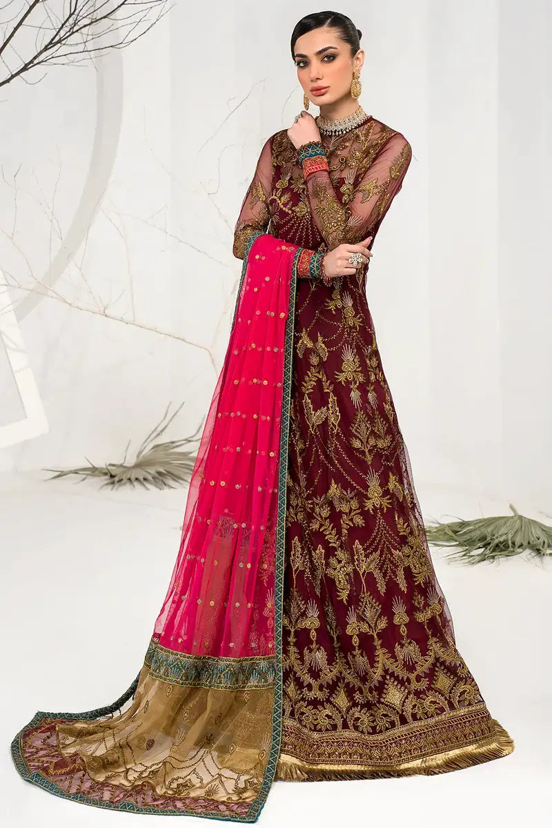 Zarif | LA CELESTE LUXURY Formals | ZLC 04 BURNT ROSE - Pakistani Clothes for women, in United Kingdom and United States