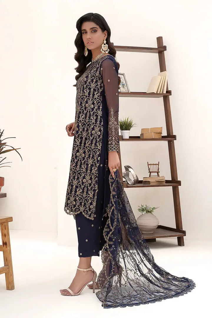 Zarif | Nazneen Formals | ZN 09 DEEP PINE - Pakistani Clothes for women, in United Kingdom and United States