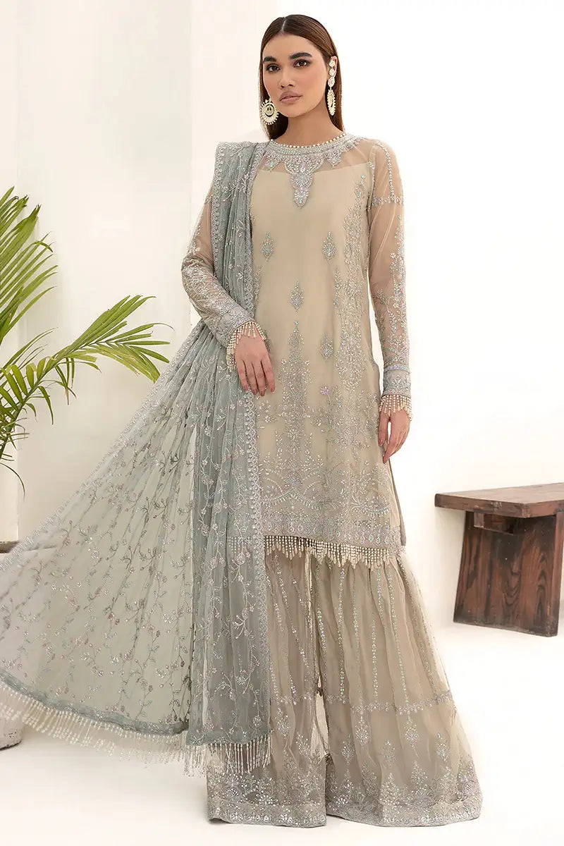 Zarif | Nazneen Formals | ZN 04 MOON LIGHT - Pakistani Clothes for women, in United Kingdom and United States