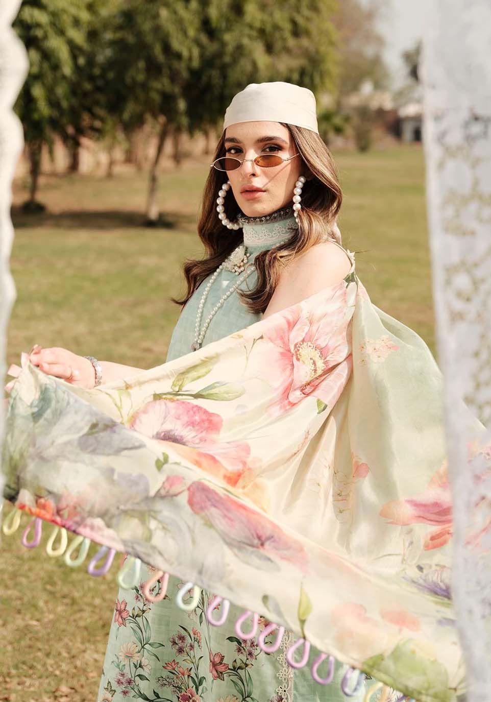 Zarqash | Luxe Lawn 24 | ZQ 8 - Pakistani Clothes for women, in United Kingdom and United States