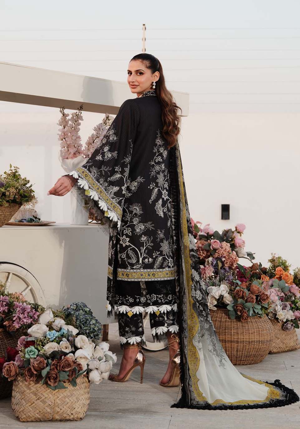 Zarqash | Luxe Lawn 24 | ZQ 14 - Pakistani Clothes for women, in United Kingdom and United States