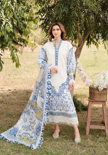 Zarqash | Luxe Lawn 24 | ZQ 7 - Pakistani Clothes for women, in United Kingdom and United States