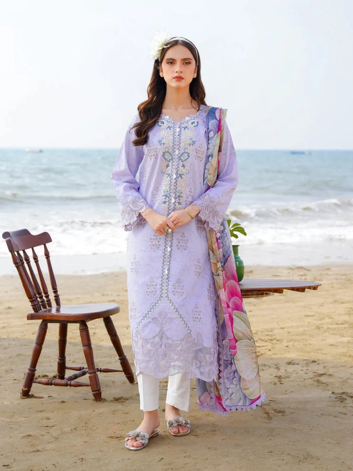 Aabyaan | Saagar Luxury Lawn 24 | AMAL (AF - 13) - Pakistani Clothes - Hoorain Designer Wear