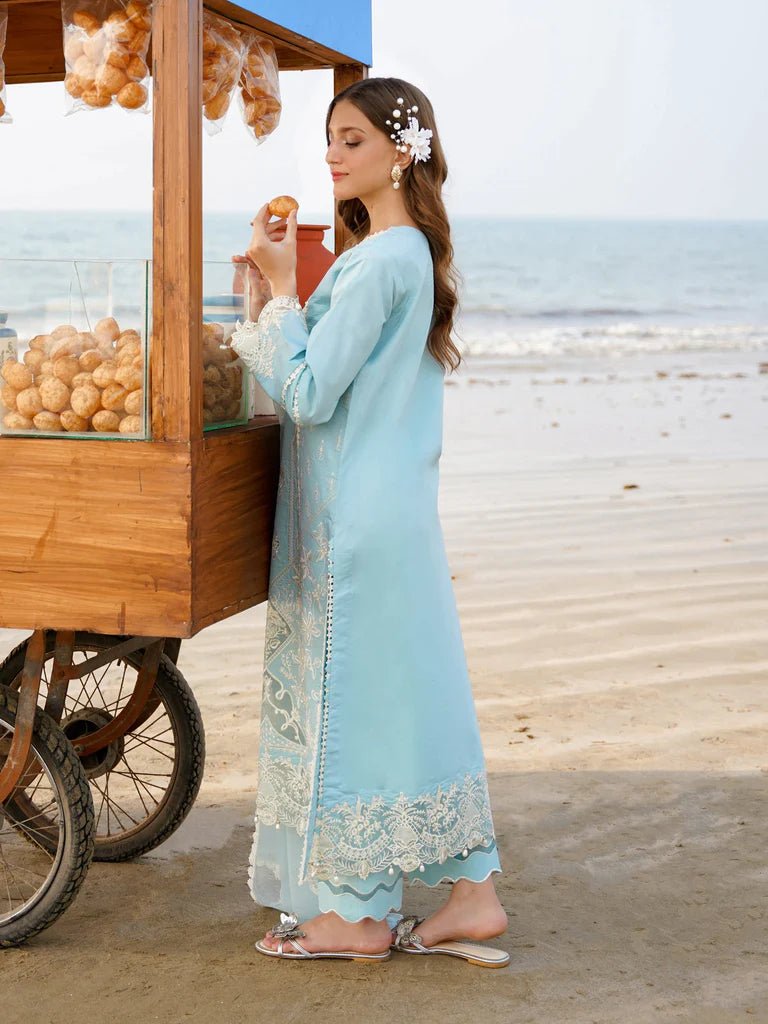 Aabyaan | Saagar Luxury Lawn 24 | FEROZA (AF - 05) - Pakistani Clothes - Hoorain Designer Wear