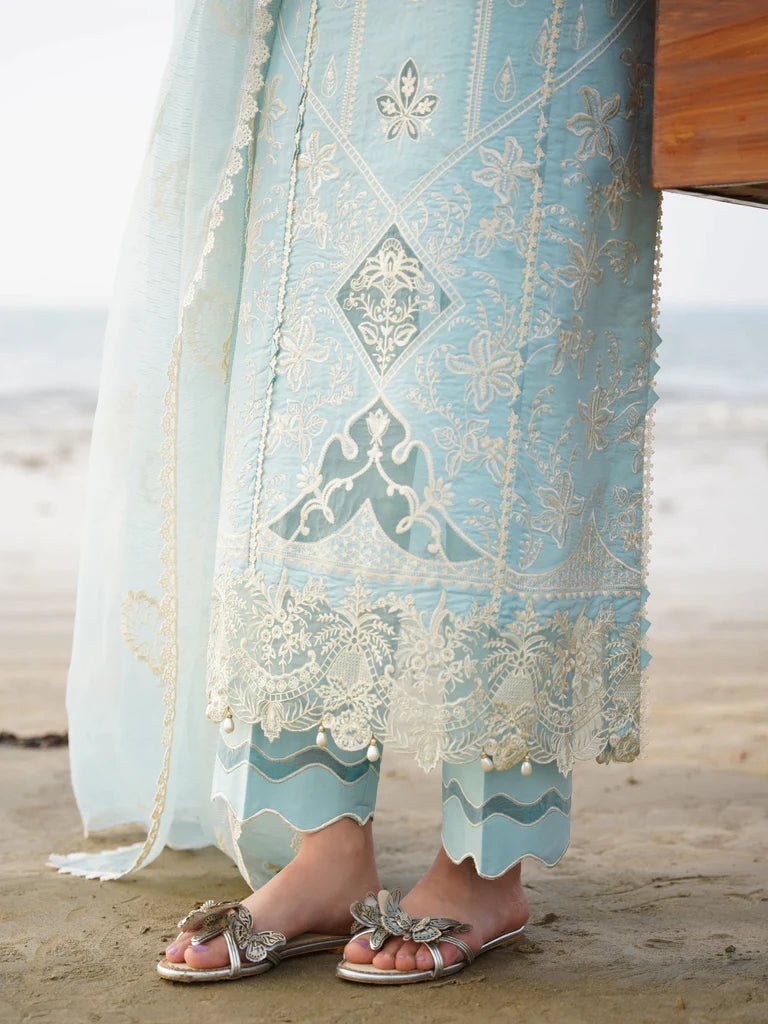 Aabyaan | Saagar Luxury Lawn 24 | FEROZA (AF - 05) - Pakistani Clothes - Hoorain Designer Wear