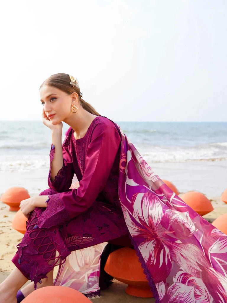 Aabyaan | Saagar Luxury Lawn 24 | INZAH (AF - 11) - Pakistani Clothes - Hoorain Designer Wear