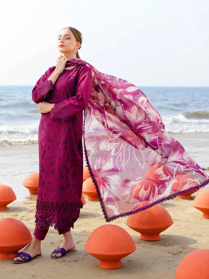 Aabyaan | Saagar Luxury Lawn 24 | INZAH (AF - 11) - Pakistani Clothes - Hoorain Designer Wear