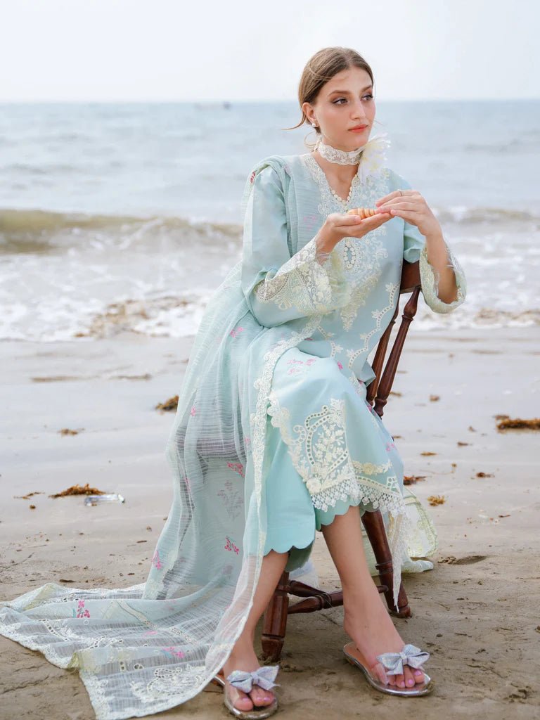 Aabyaan | Saagar Luxury Lawn 24 | LINA (AF - 08) - Pakistani Clothes - Hoorain Designer Wear