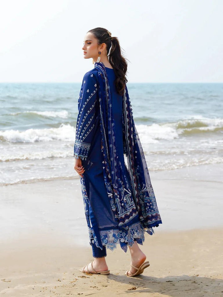 Aabyaan | Saagar Luxury Lawn 24 | ZAMDA (AF - 09) - Pakistani Clothes - Hoorain Designer Wear