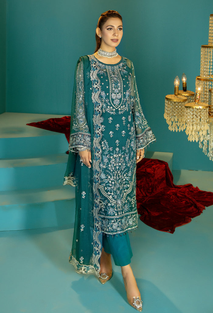 Adans Libas | Alora Formals | 5393 - Hoorain Designer Wear - Pakistani Ladies Branded Stitched Clothes in United Kingdom, United states, CA and Australia