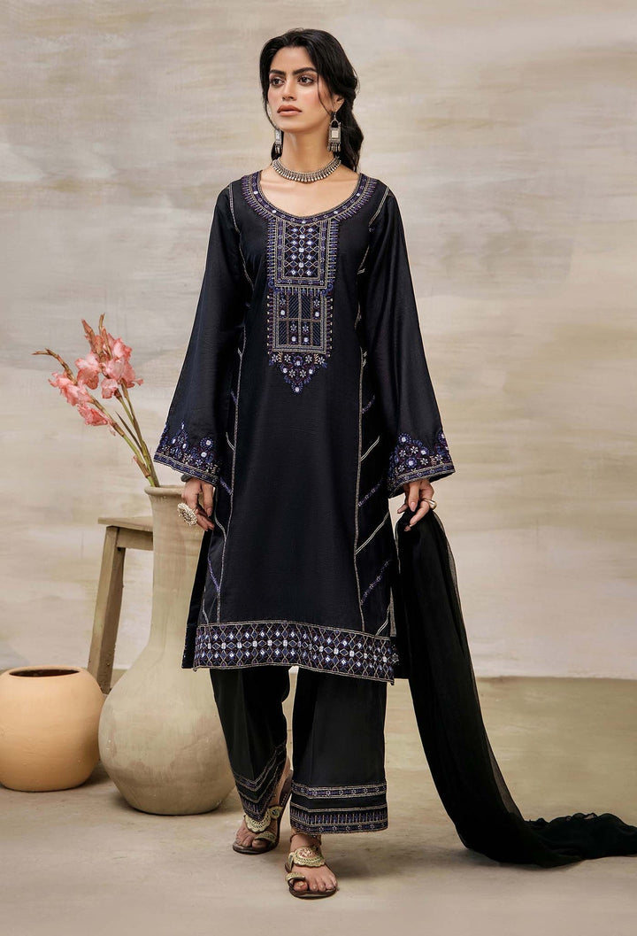 Adans Libas | Black Edition 24 | Black Edition 8637 - Pakistani Clothes - Hoorain Designer Wear