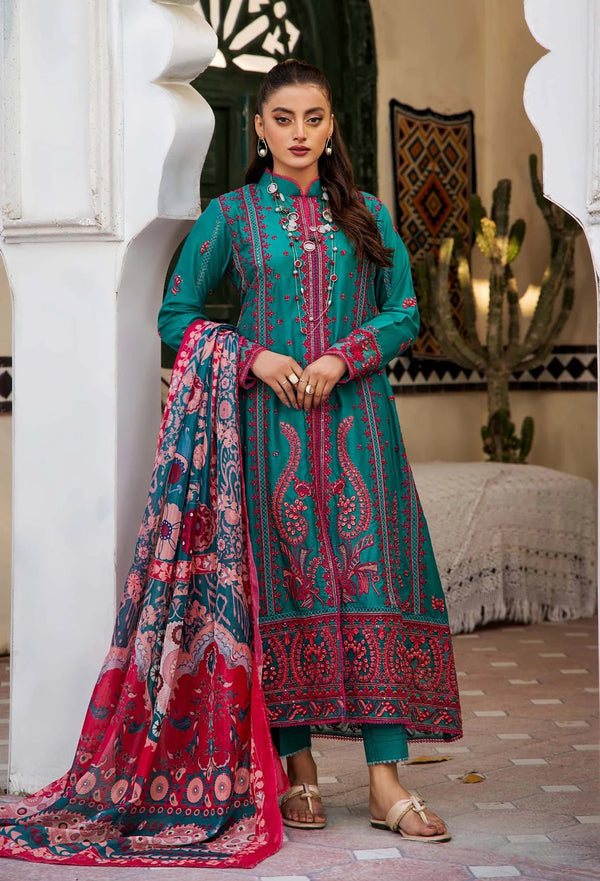 Adans Libas | Humaira Zia Pret Lawn | 5852 - Pakistani Clothes - Hoorain Designer Wear