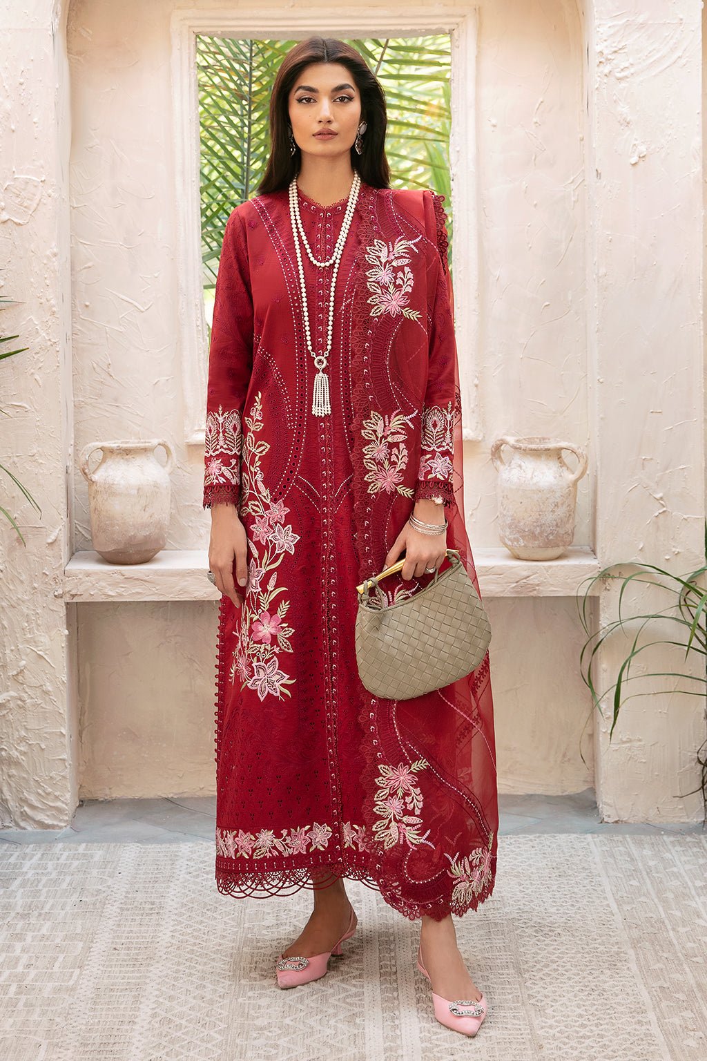 Afrozeh | Cascade Luxury Lawn 24 | Emery - Pakistani Clothes - Hoorain Designer Wear