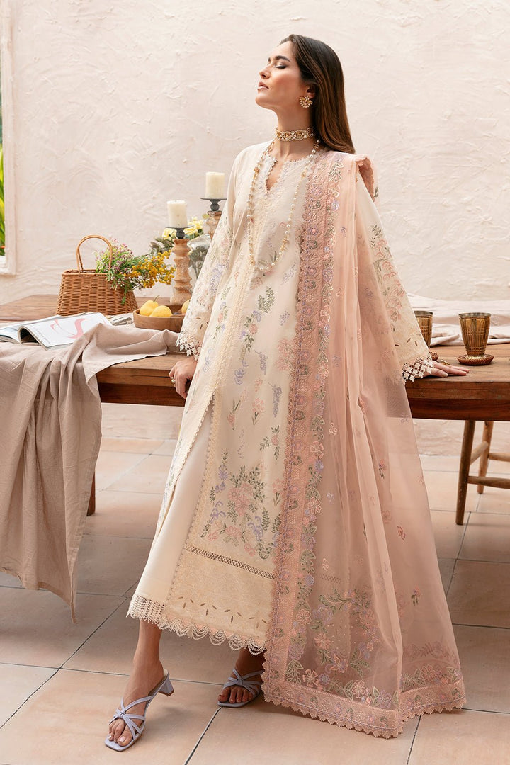 Afrozeh | Cascade Luxury Lawn 24 | Luna - Pakistani Clothes - Hoorain Designer Wear