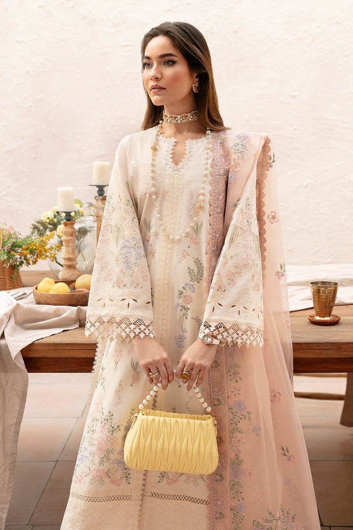 Afrozeh | Cascade Luxury Lawn 24 | Luna - Pakistani Clothes - Hoorain Designer Wear