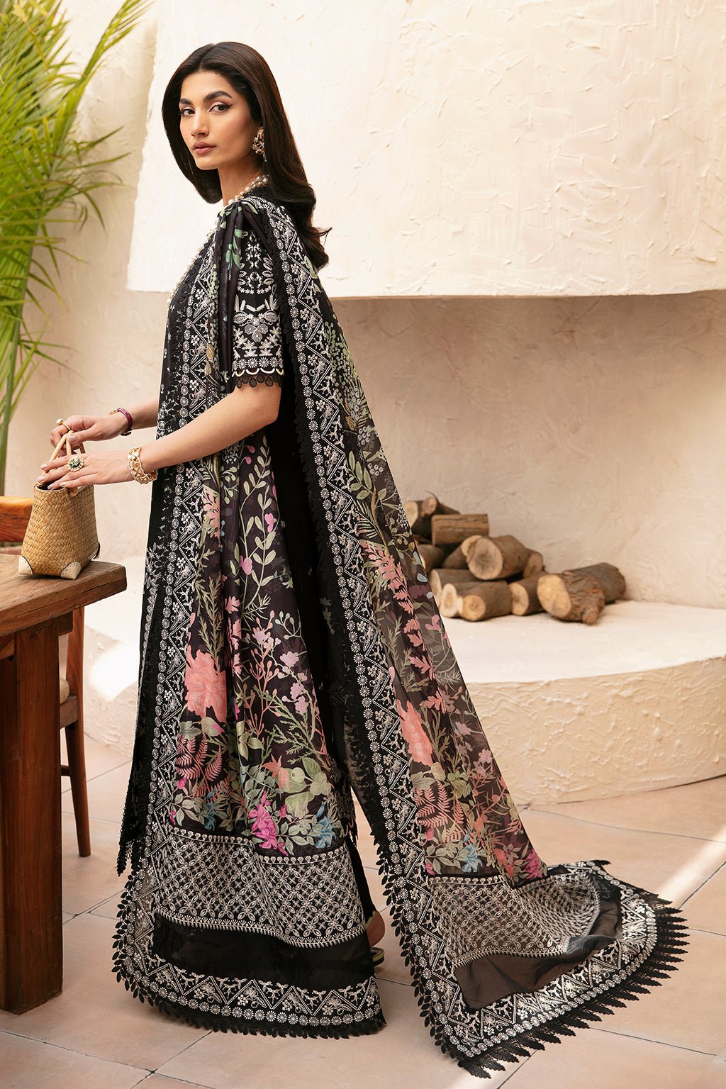 Afrozeh | Cascade Luxury Lawn 24 | Mila - Pakistani Clothes - Hoorain Designer Wear