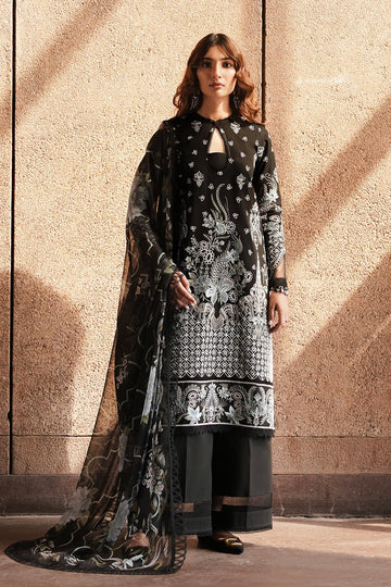 Afrozeh | Chikankari Lawn 24 | Caviar - Pakistani Clothes - Hoorain Designer Wear