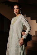 Afrozeh | Chikankari Lawn 24 | Celadon - Pakistani Clothes - Hoorain Designer Wear