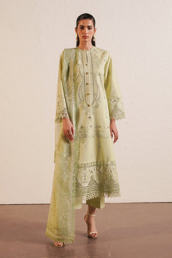 Afrozeh | Chikankari Lawn 24 | Kelly - Pakistani Clothes - Hoorain Designer Wear