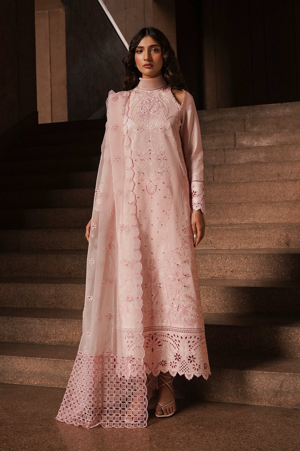 Afrozeh | Chikankari Lawn 24 | Rosella - Pakistani Clothes - Hoorain Designer Wear