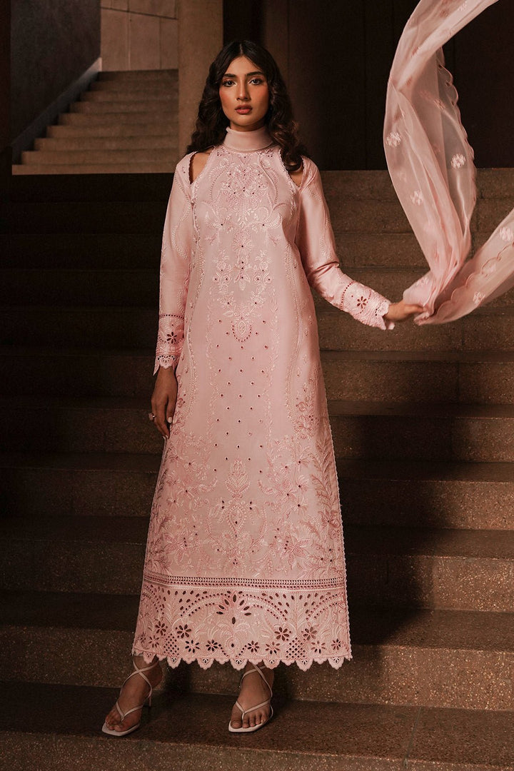 Afrozeh | Chikankari Lawn 24 | Rosella - Pakistani Clothes - Hoorain Designer Wear