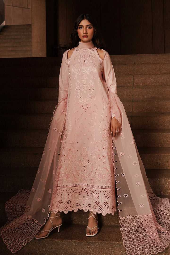 Afrozeh | Chikankari Lawn 24 | Rosella - Pakistani Clothes - Hoorain Designer Wear