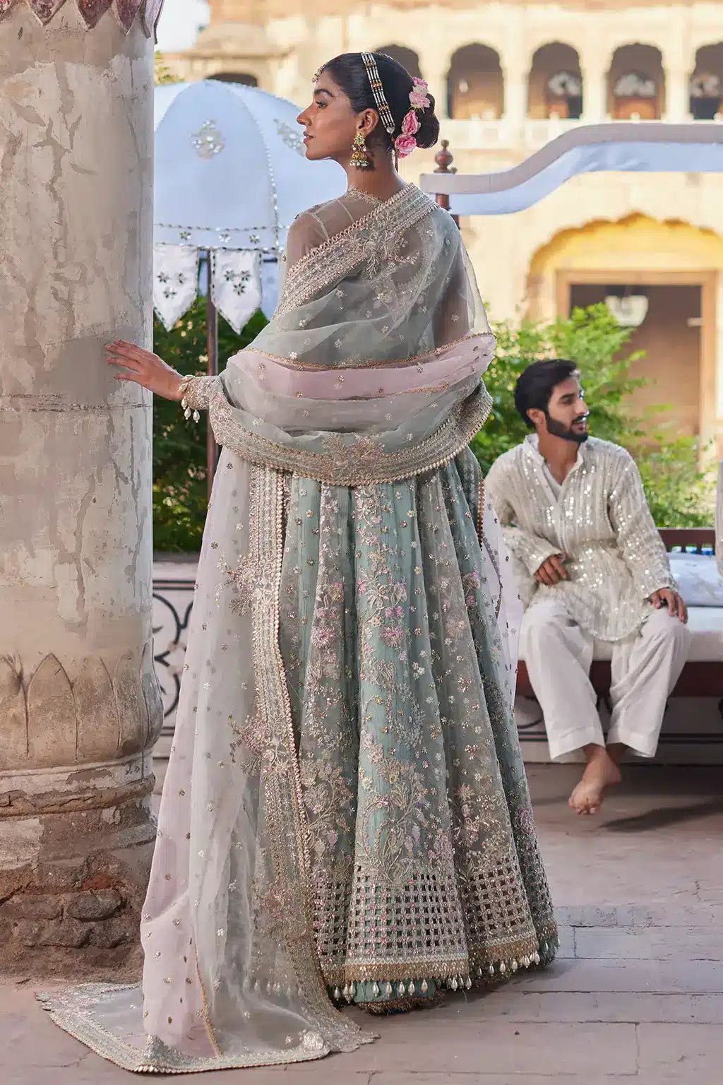 Afrozeh | Dastangoi Wedding Formals | Mehrunisa - Pakistani Clothes - Hoorain Designer Wear