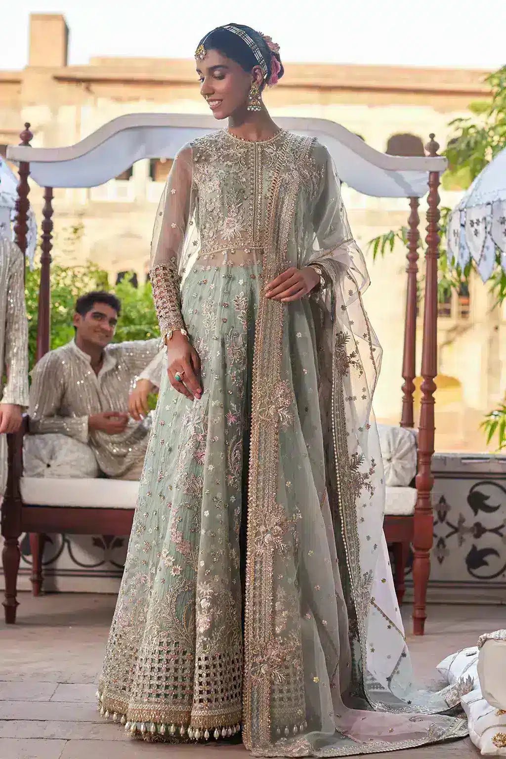 Afrozeh | Dastangoi Wedding Formals | Mehrunisa - Pakistani Clothes - Hoorain Designer Wear