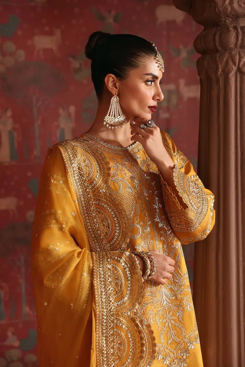 Afrozeh | Divani Silk Edit | Shama - Pakistani Clothes - Hoorain Designer Wear