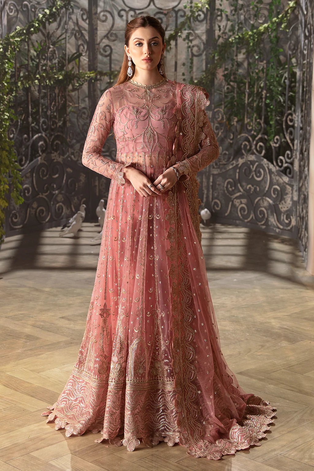 Afrozeh | La Fuchsia 24 | Rosa - Pakistani Clothes - Hoorain Designer Wear