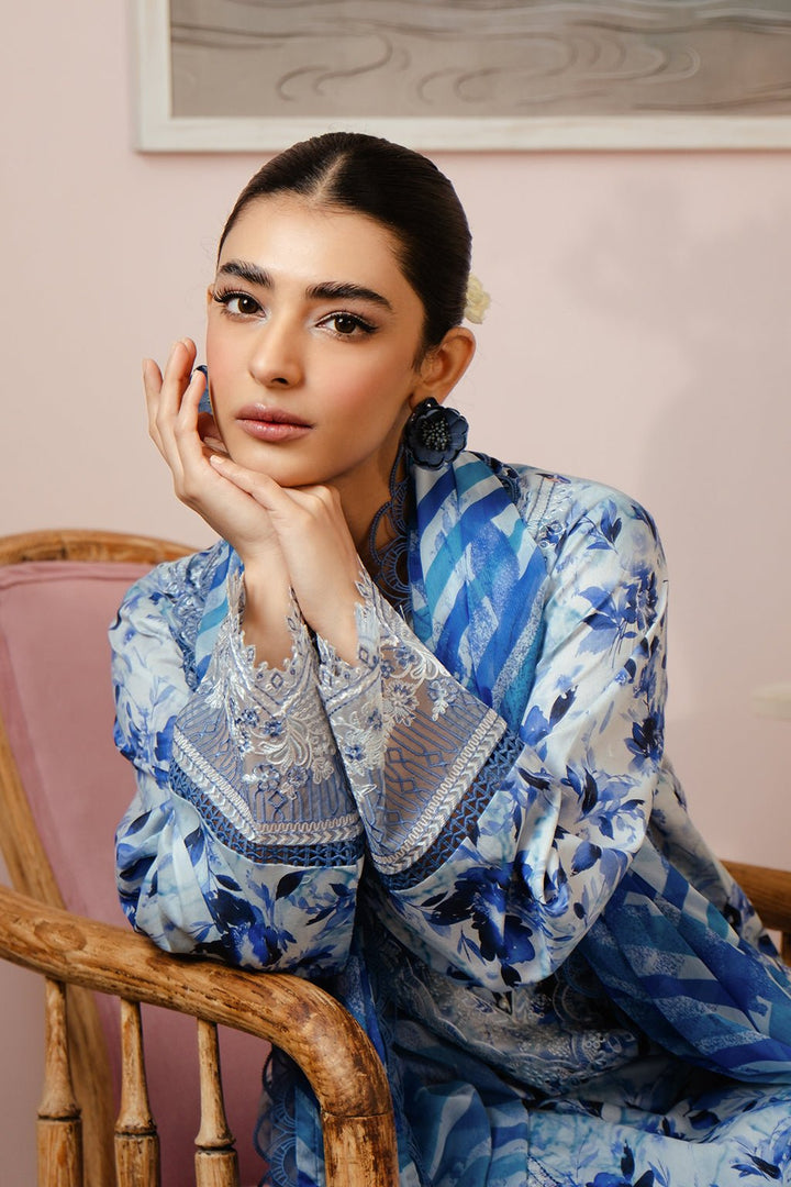 Afrozeh | Malina Lawn Collection| Merial - Pakistani Clothes - Hoorain Designer Wear