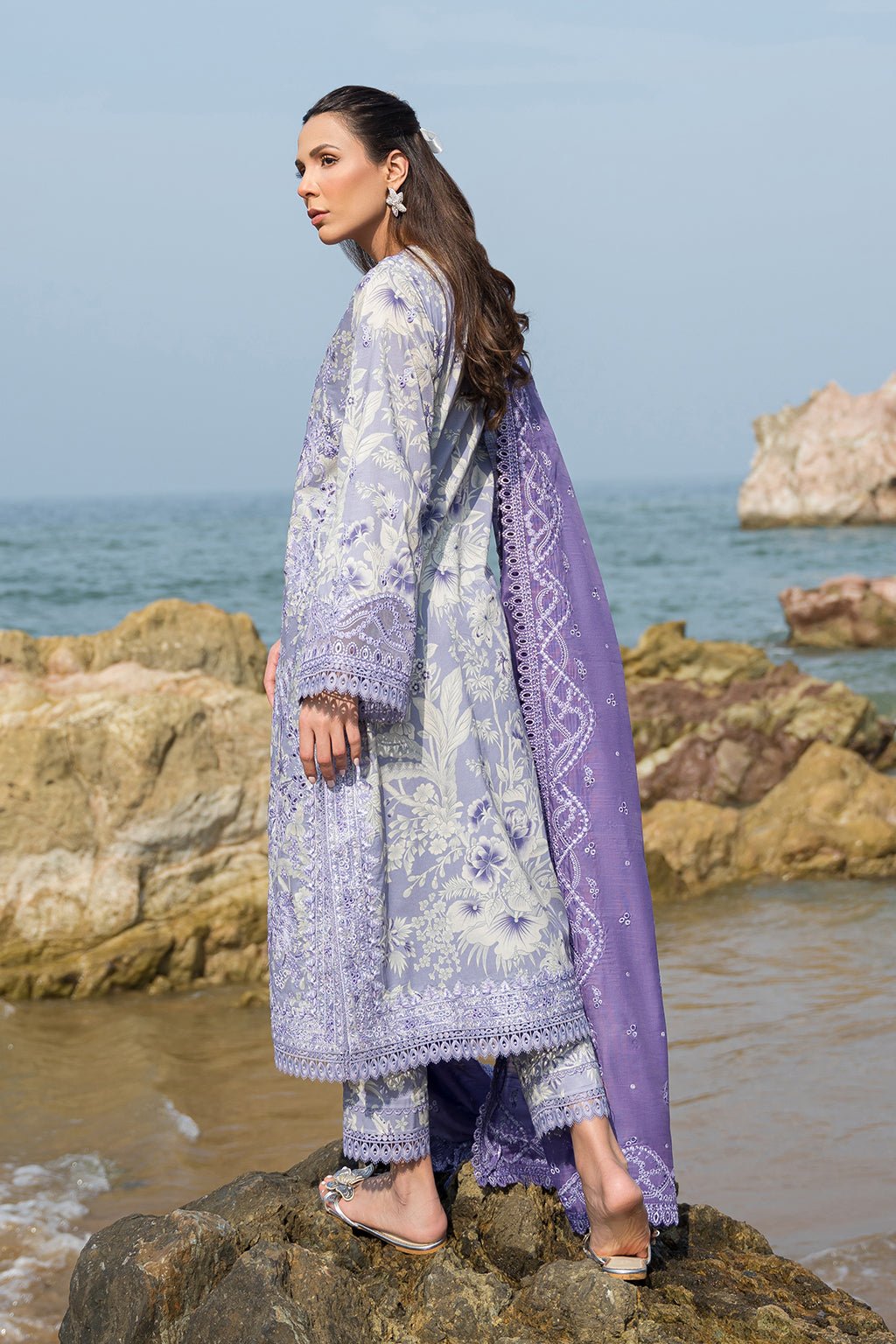 Afrozeh | Summer Together | Wisteria - Pakistani Clothes - Hoorain Designer Wear