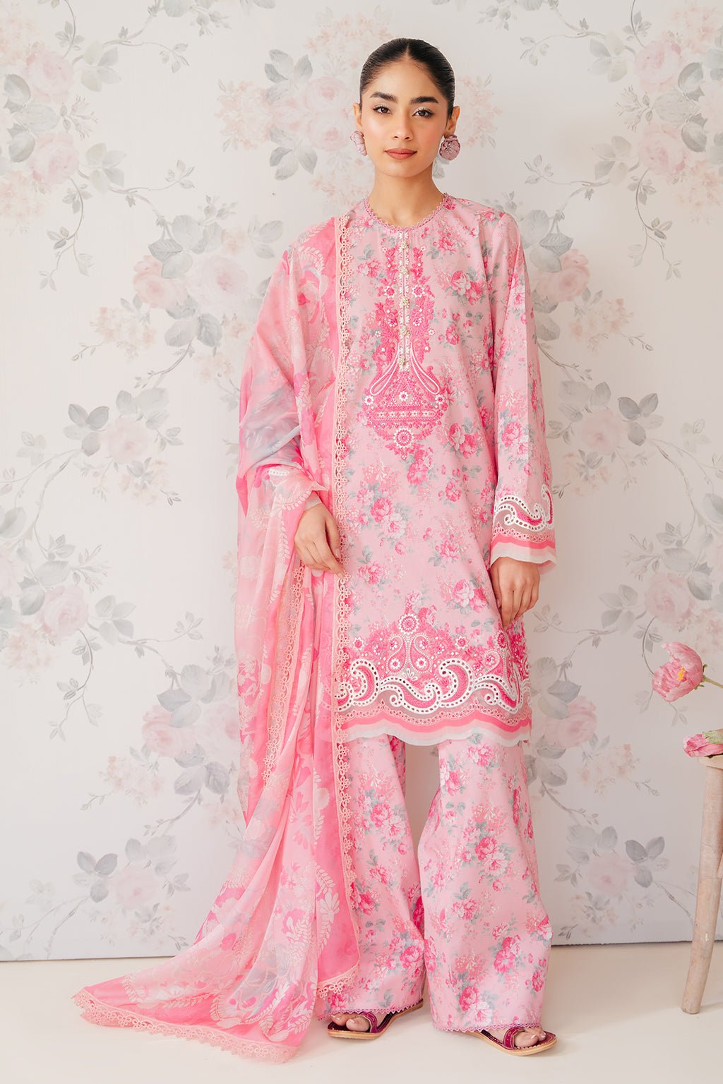 Afrozeh | The Floral Charm | Begonia - Pakistani Clothes - Hoorain Designer Wear