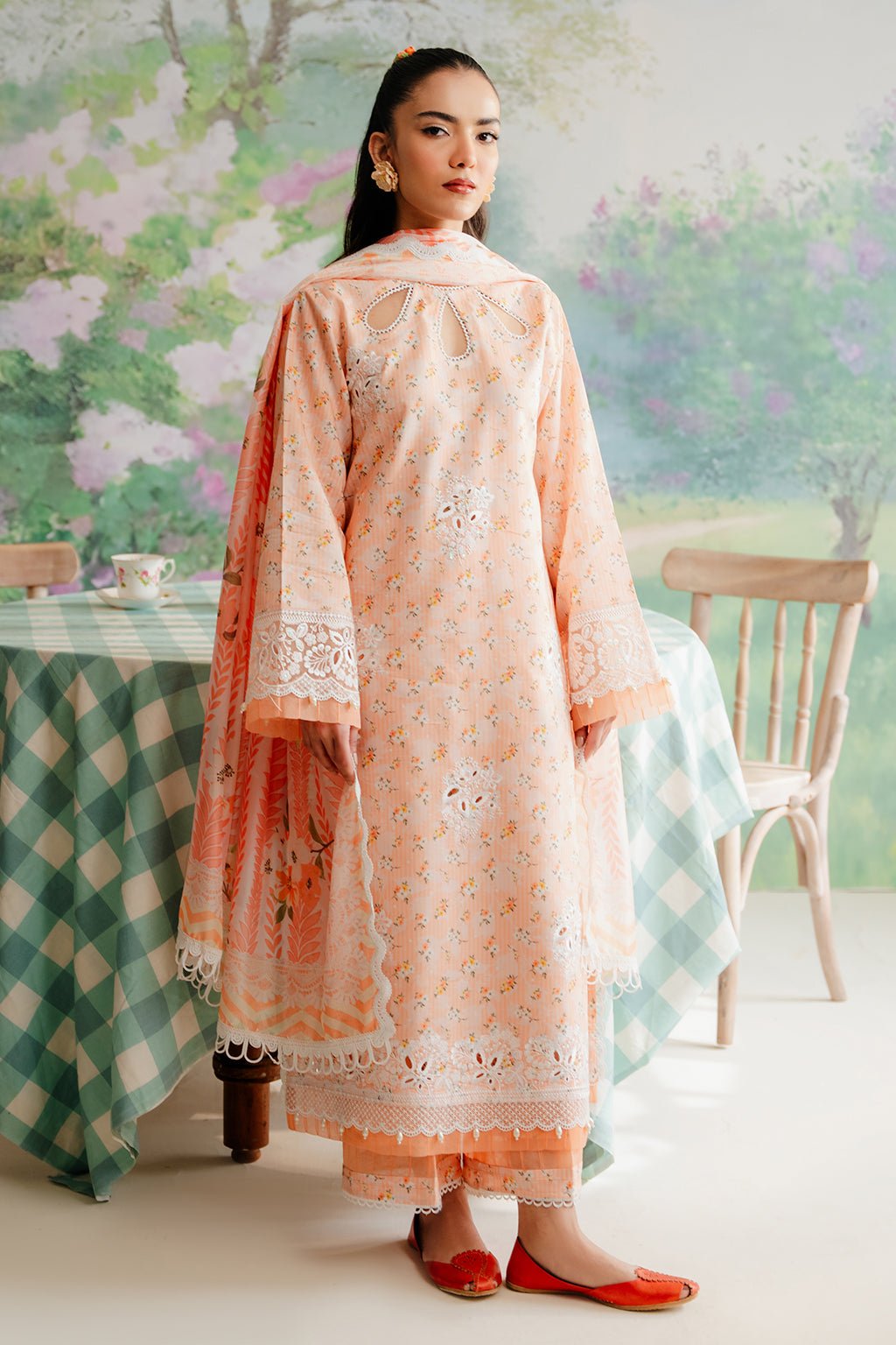 Afrozeh | The Floral Charm | Buttercup - Pakistani Clothes - Hoorain Designer Wear