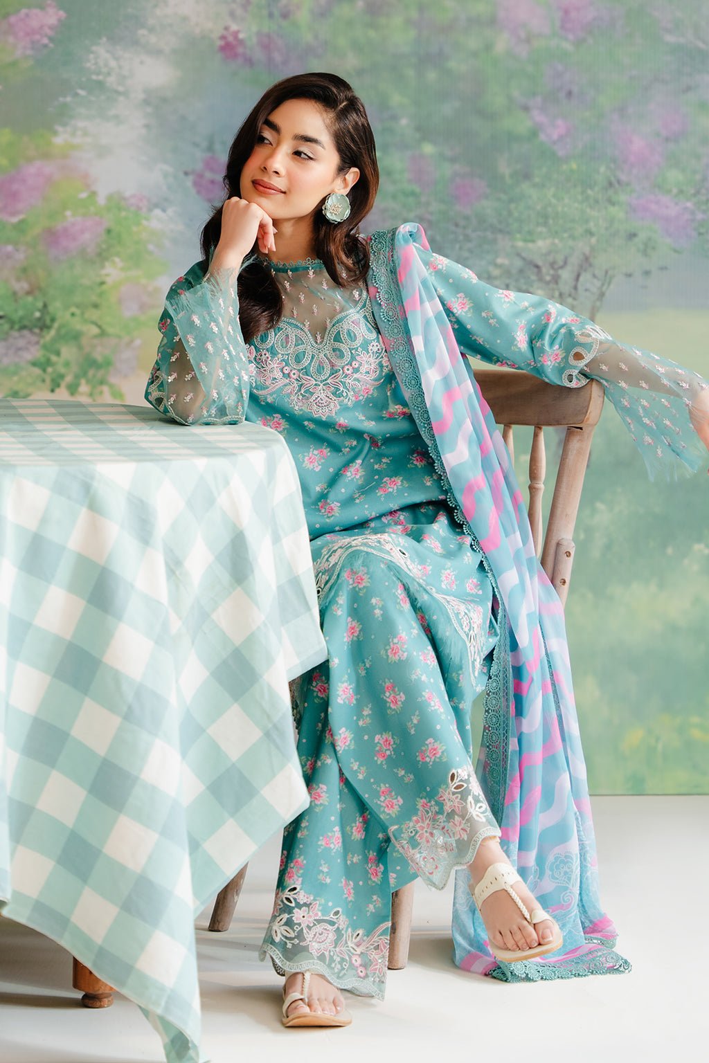 Afrozeh | The Floral Charm | Erasmus - Pakistani Clothes - Hoorain Designer Wear