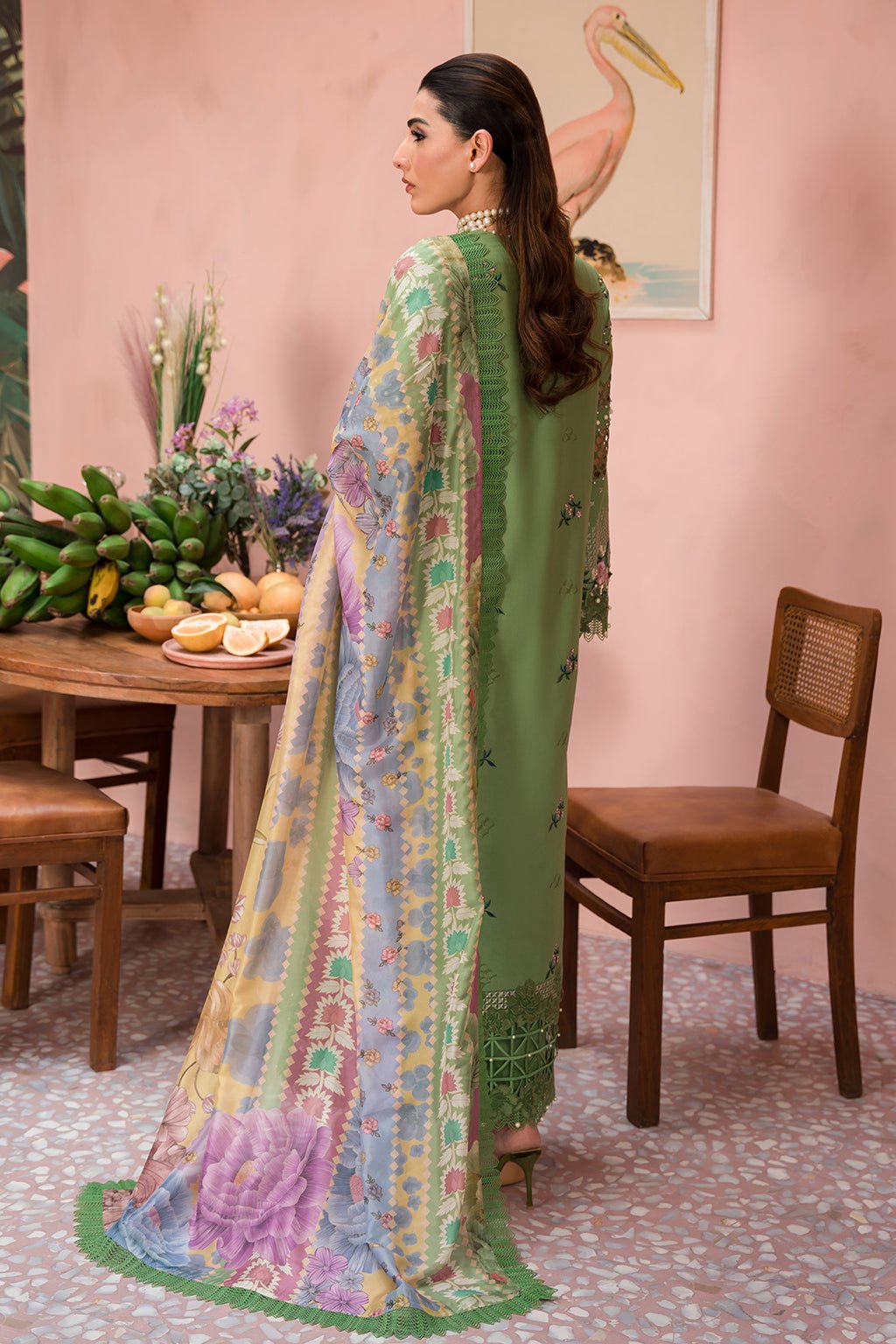 Afrozeh | The Pinted Grden Lawn 24 | Celestial Bouquet - Pakistani Clothes - Hoorain Designer Wear