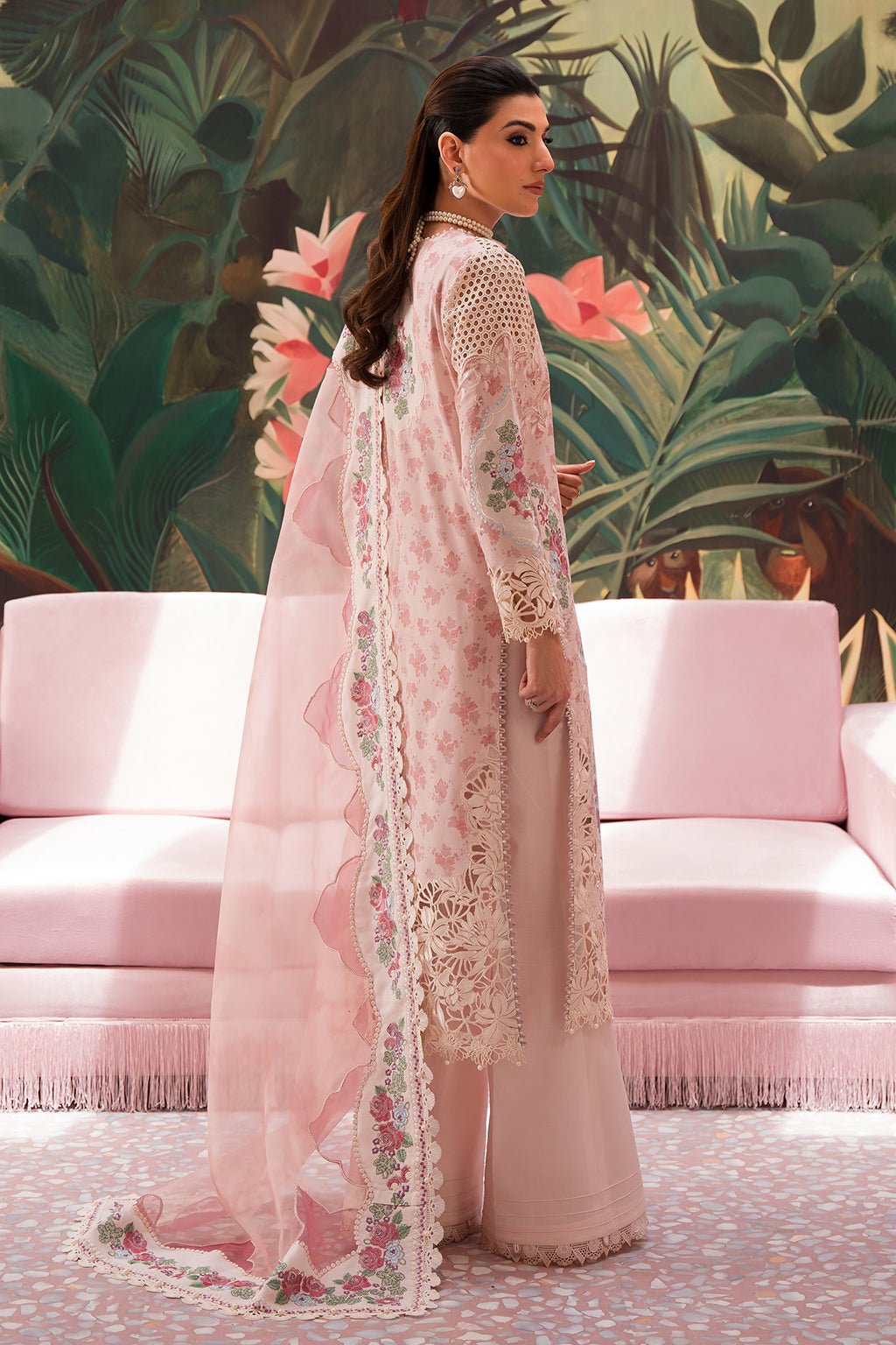 Afrozeh | The Pinted Grden Lawn 24 | Daisy Dream - Pakistani Clothes - Hoorain Designer Wear