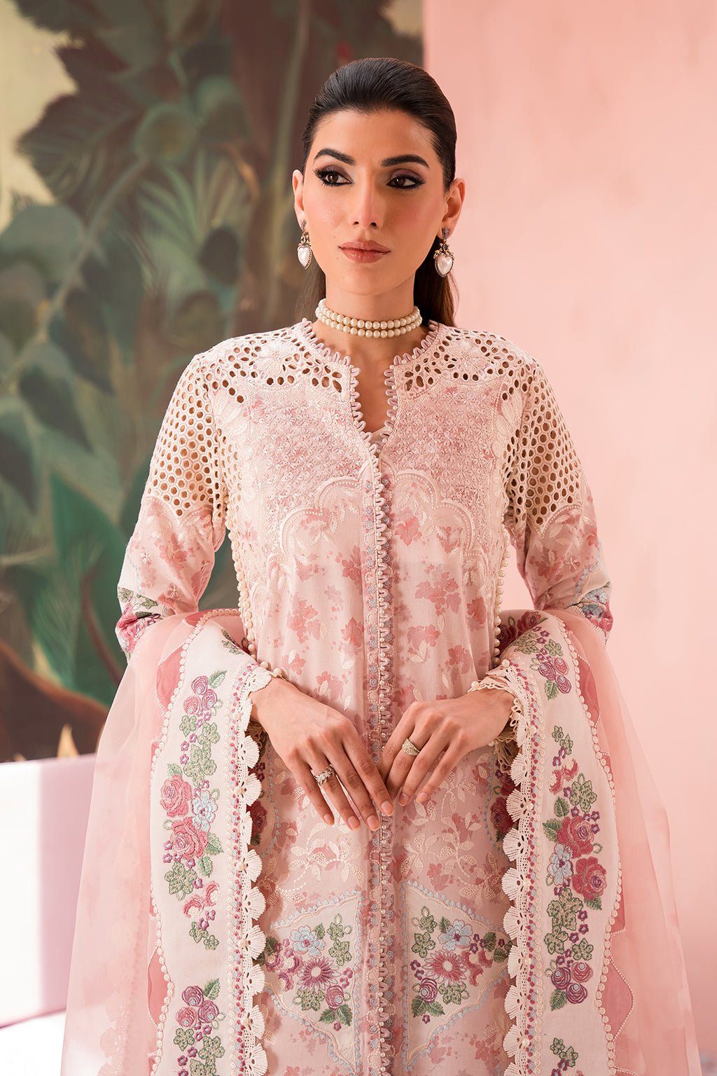 Afrozeh | The Pinted Grden Lawn 24 | Daisy Dream - Pakistani Clothes - Hoorain Designer Wear