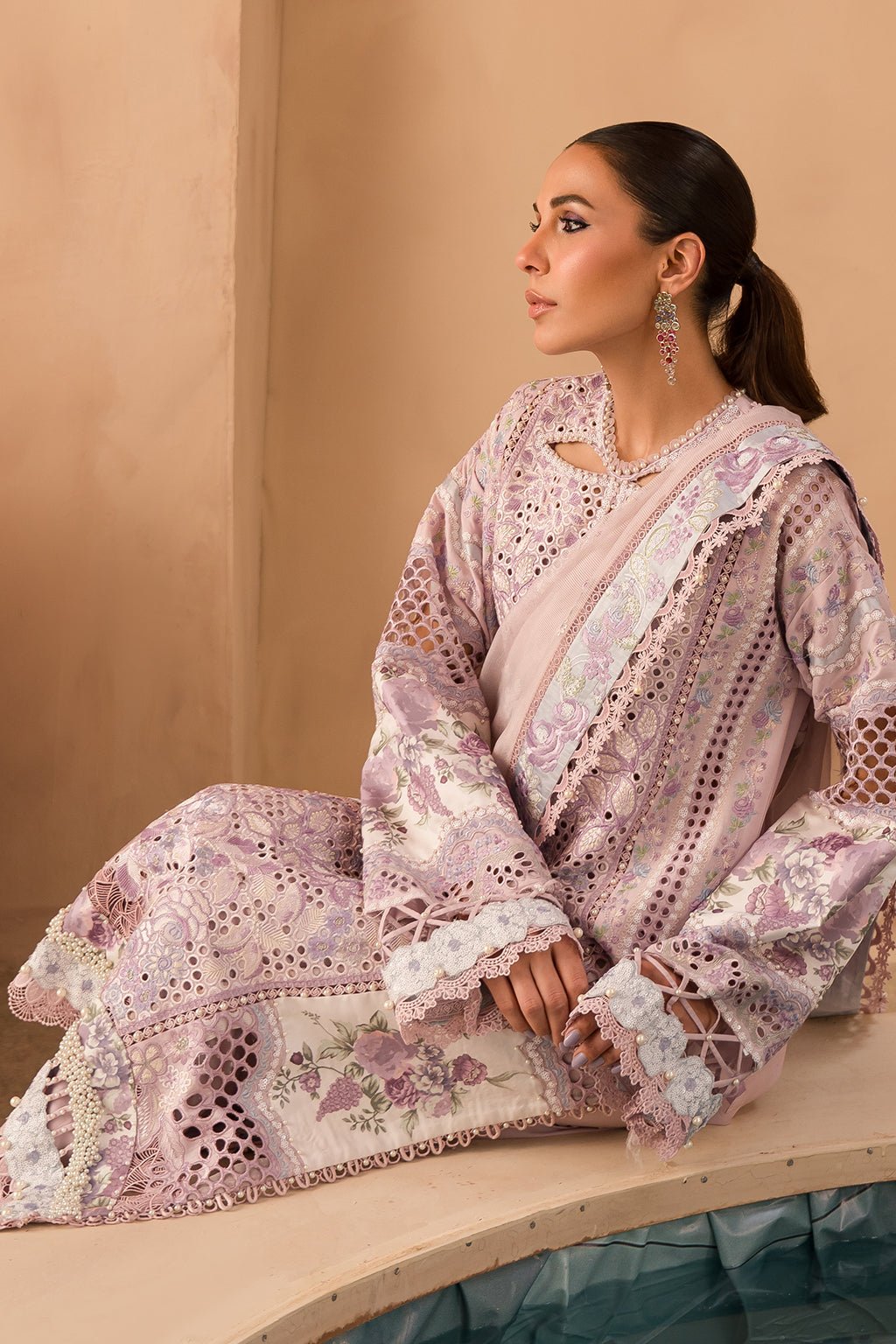 Afrozeh | The Pinted Grden Lawn 24 | Honeysuckle - Pakistani Clothes - Hoorain Designer Wear