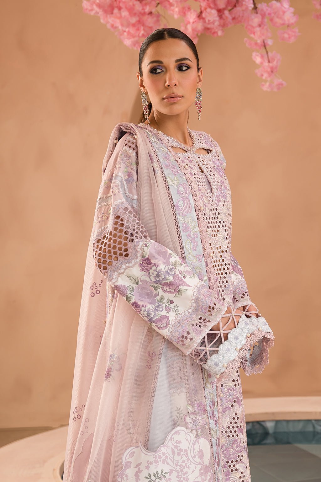 Afrozeh | The Pinted Grden Lawn 24 | Honeysuckle - Pakistani Clothes - Hoorain Designer Wear