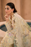 Afrozeh | The Pinted Grden Lawn 24 | Sweet Saffron - Pakistani Clothes - Hoorain Designer Wear