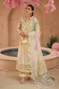 Afrozeh | The Pinted Grden Lawn 24 | Sweet Saffron - Pakistani Clothes - Hoorain Designer Wear