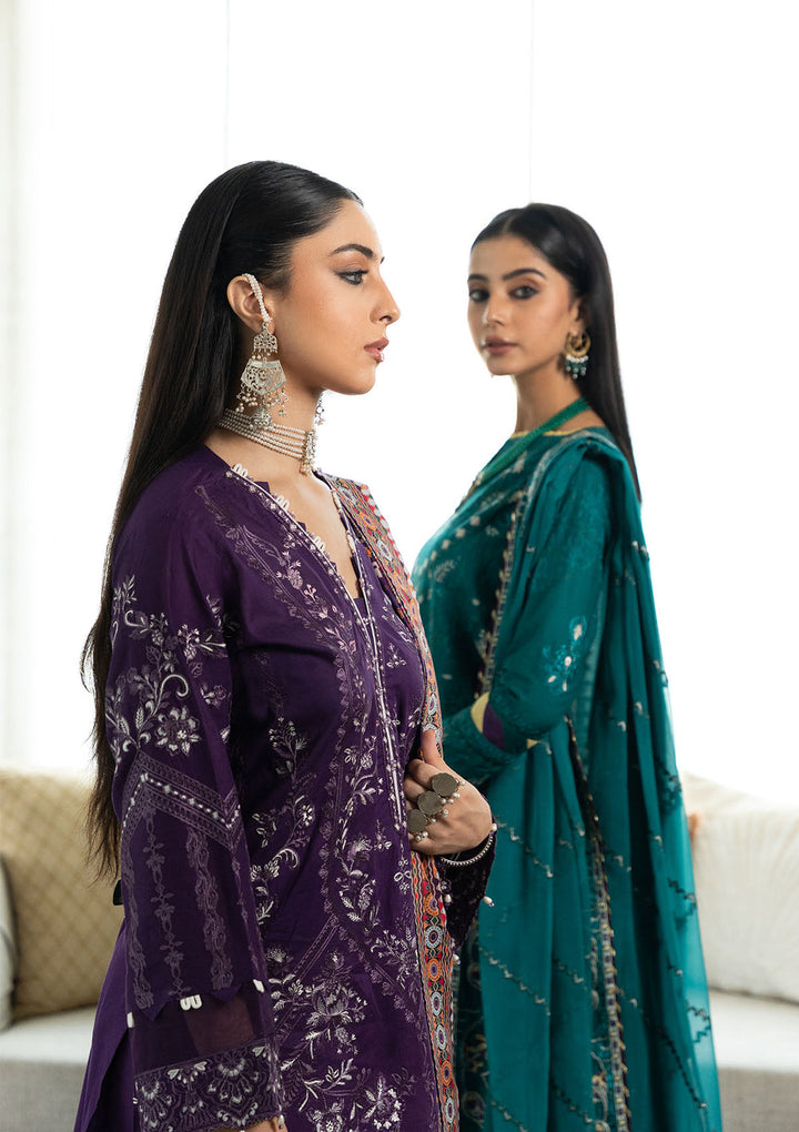 Aik Atelier | Samah Lawn 24 | LOOK 03 - Hoorain Designer Wear - Pakistani Designer Clothes for women, in United Kingdom, United states, CA and Australia