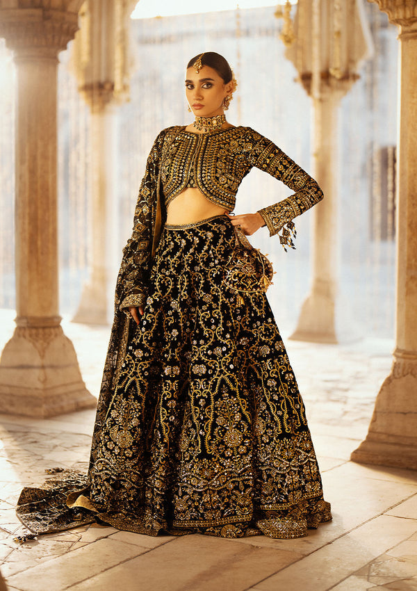 Aik Atelier Dastoor Velvet 24 | Weddimg Dresses UK Tagged "Black" Hoorain Designer Wear Aik Atelier Dastoor Velvet 24 | Weddimg Dresses UK Tagged "Black" Hoorain Designer Wear