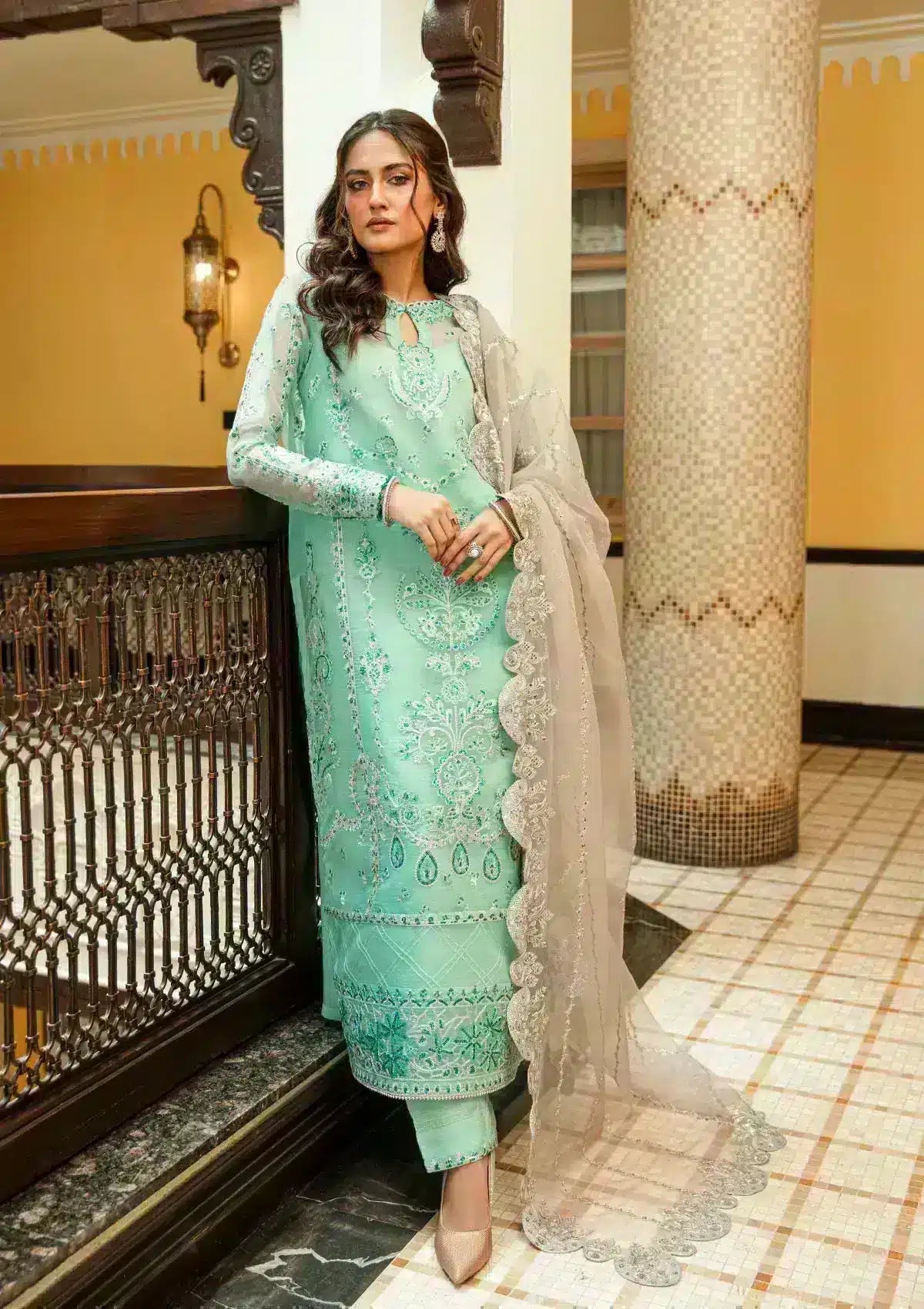 Aik Atelier | Formals Collection | GLOSSIER - LOOK 10 - Pakistani Clothes - Hoorain Designer Wear