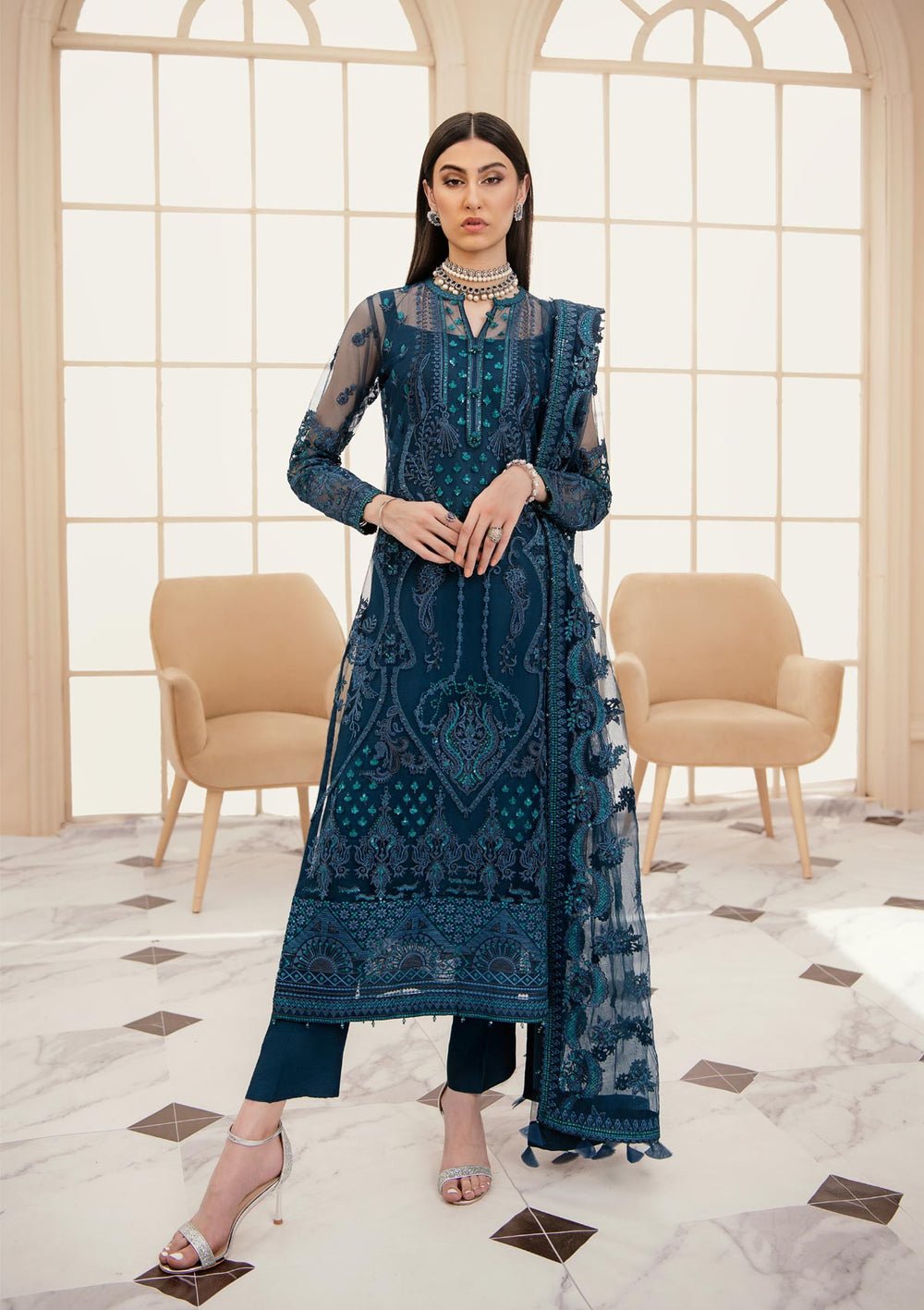 Aik Atelier | Formals Collection | LUMIERE - LOOK 07 - Pakistani Clothes - Hoorain Designer Wear