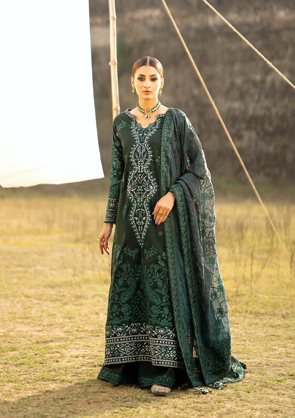 Aik Atelier | Pardes Lawn 24 | LOOK 10 - Pakistani Clothes - Hoorain Designer Wear